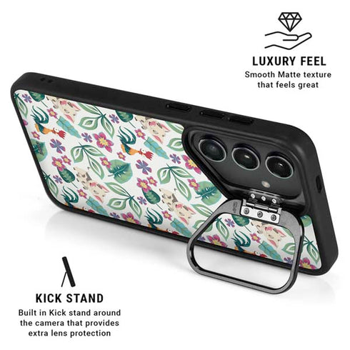 Disney Princess Moana Pua and Heihei Pattern Galaxy S24 FE Kickstand Case